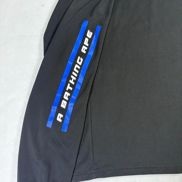 A Bathing Ape BAPE Motorsports Long Sleeve Shirt Mens L Black Graphic Streetwear - Picture 3 of 11